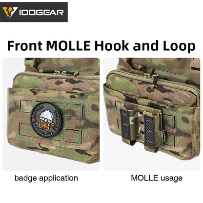 IDOGEAR Tactical KGR Chest Rig Multicam Lightweight Genuine Airsoft Chest Bags 3319