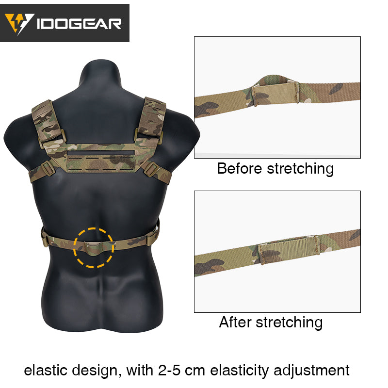 IDOGEAR Tactical KGR Chest Rig Multicam Lightweight Genuine Airsoft Chest Bags 3319