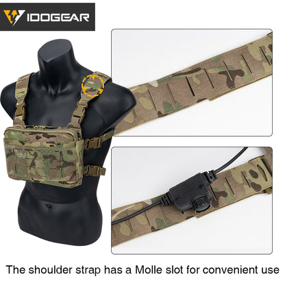 IDOGEAR Tactical KGR Chest Rig Multicam Lightweight Genuine Airsoft Chest Bags 3319