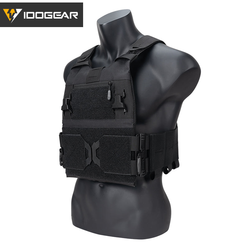 IDOGEAR 3.0 FCSK Quick Release Tactical Vest With Elastic Sides Plate Carrier for Airsoft, Military Combat Vest 3320