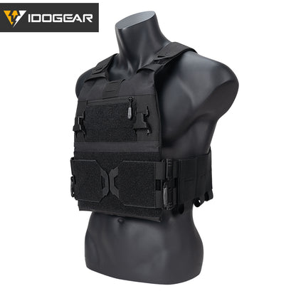 IDOGEAR 3.0 FCSK Quick Release Tactical Vest With Elastic Sides Plate Carrier for Airsoft, Military Combat Vest 3320