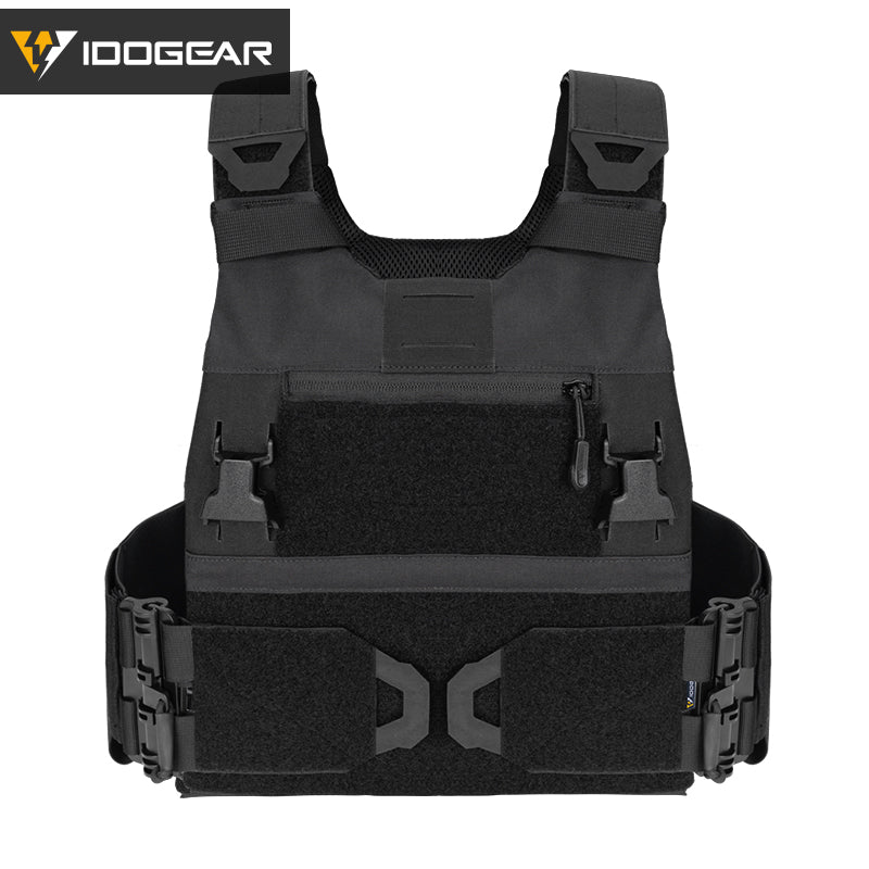 IDOGEAR 3.0 FCSK Quick Release Tactical Vest With Elastic Sides Plate Carrier for Airsoft, Military Combat Vest 3320