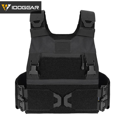 IDOGEAR 3.0 FCSK Quick Release Tactical Vest With Elastic Sides Plate Carrier for Airsoft, Military Combat Vest 3320