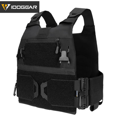 IDOGEAR 3.0 FCSK Quick Release Tactical Vest With Elastic Sides Plate Carrier for Airsoft, Military Combat Vest 3320