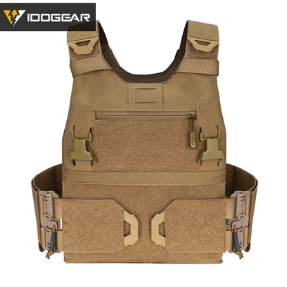 IDOGEAR 3.0 FCSK Quick Release Tactical Vest With Elastic Sides Plate Carrier for Airsoft, Military Combat Vest 3320
