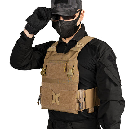 IDOGEAR 3.0 FCSK Quick Release Tactical Vest With Elastic Sides Plate Carrier for Airsoft, Military Combat Vest 3320