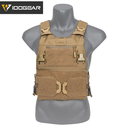 IDOGEAR 3.0 FCSK Quick Release Tactical Vest With Elastic Sides Plate Carrier for Airsoft, Military Combat Vest 3320
