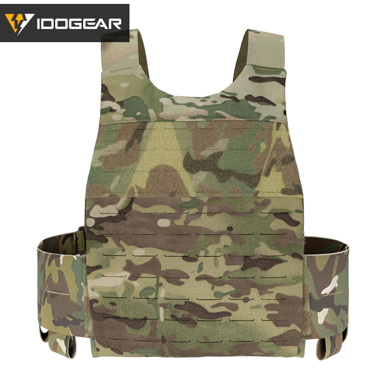 IDOGEAR 3.0 FCSK Quick Release Tactical Vest With Elastic Sides Plate Carrier for Airsoft, Military Combat Vest 3320