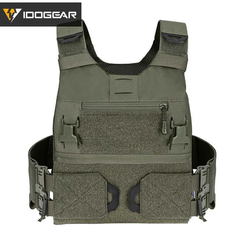 IDOGEAR 3.0 FCSK Quick Release Tactical Vest With Elastic Sides Plate Carrier for Airsoft, Military Combat Vest 3320