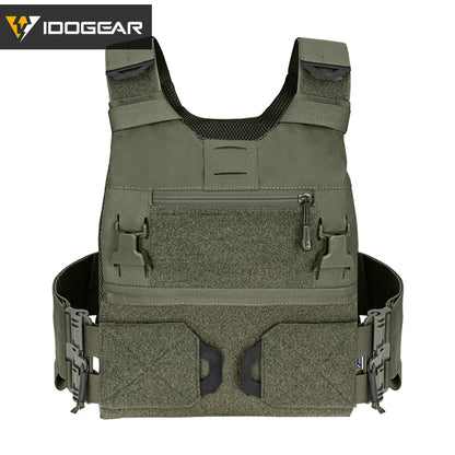IDOGEAR 3.0 FCSK Quick Release Tactical Vest With Elastic Sides Plate Carrier for Airsoft, Military Combat Vest 3320