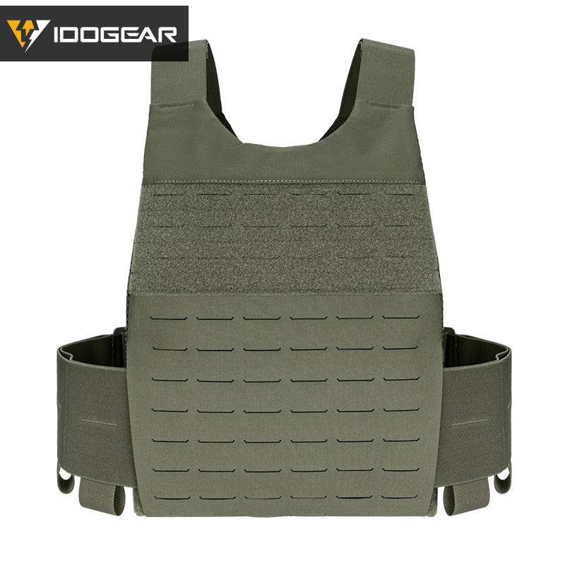 IDOGEAR 3.0 FCSK Quick Release Tactical Vest With Elastic Sides Plate Carrier for Airsoft, Military Combat Vest 3320