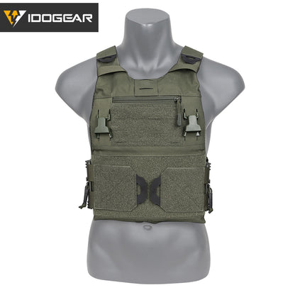 IDOGEAR 3.0 FCSK Quick Release Tactical Vest With Elastic Sides Plate Carrier for Airsoft, Military Combat Vest 3320