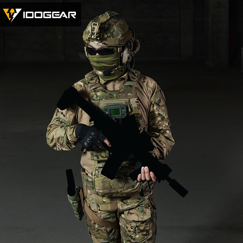 IDOGEAR 3.0 FCSK Quick Release Tactical Vest With Elastic Sides Plate Carrier for Airsoft, Military Combat Vest 3320