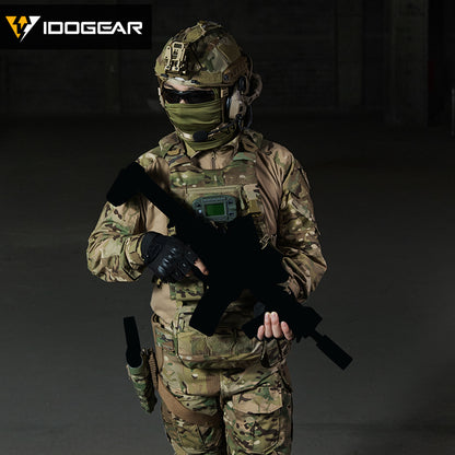IDOGEAR 3.0 FCSK Quick Release Tactical Vest With Elastic Sides Plate Carrier for Airsoft, Military Combat Vest 3320