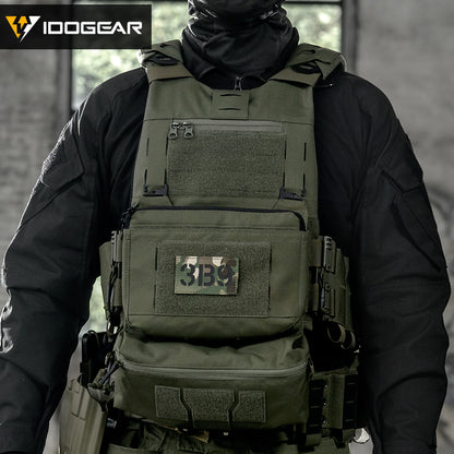 IDOGEAR 3.0 FCSK Quick Release Tactical Vest With Elastic Sides Plate Carrier for Airsoft, Military Combat Vest 3320