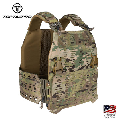 TOPTACPRO Tactical Vest Magnetic Suction Quick Release Buckle Imported Original Fabric Matting Combat Vest 8301