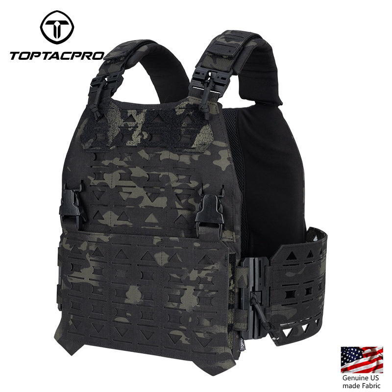 TOPTACPRO Tactical Vest Magnetic Suction Quick Release Buckle Imported Original Fabric Matting Combat Vest 8301