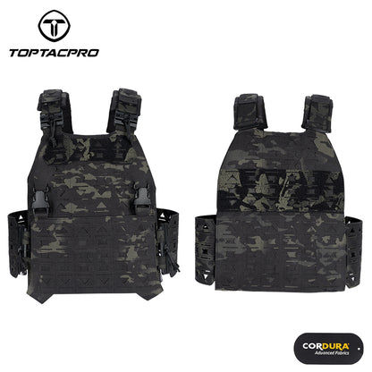 TOPTACPRO Tactical Vest Magnetic Suction Quick Release Buckle Imported Original Fabric Matting Combat Vest 8301