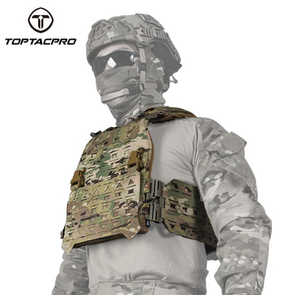 TOPTACPRO Tactical Vest Magnetic Suction Quick Release Buckle Imported Original Fabric Matting Combat Vest 8301