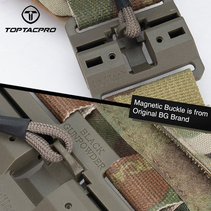 TOPTACPRO Tactical Vest Magnetic Suction Quick Release Buckle Imported Original Fabric Matting Combat Vest 8301