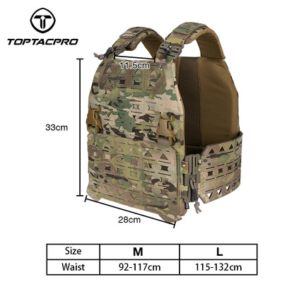 TOPTACPRO Tactical Vest Magnetic Suction Quick Release Buckle Imported Original Fabric Matting Combat Vest 8301