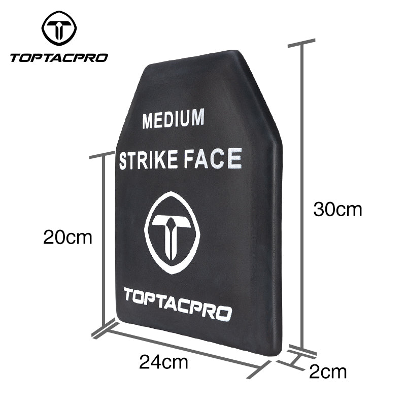 TOPTACPRO EVA Plate Medium Size 2 Pcs EVA High Elastic Shock Plate for Airsoft Tactical Vest Inner Liner– Black  8906
