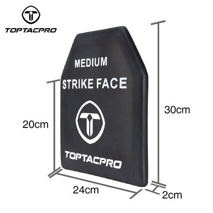 TOPTACPRO EVA Plate Medium Size 2 Pcs EVA High Elastic Shock Plate for Airsoft Tactical Vest Inner Liner– Black  8906