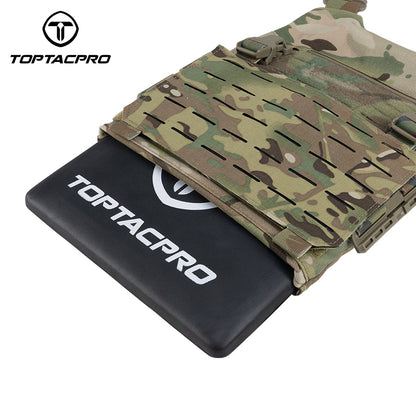 TOPTACPRO EVA Plate Medium Size 2 Pcs EVA High Elastic Shock Plate for Airsoft Tactical Vest Inner Liner– Black  8906