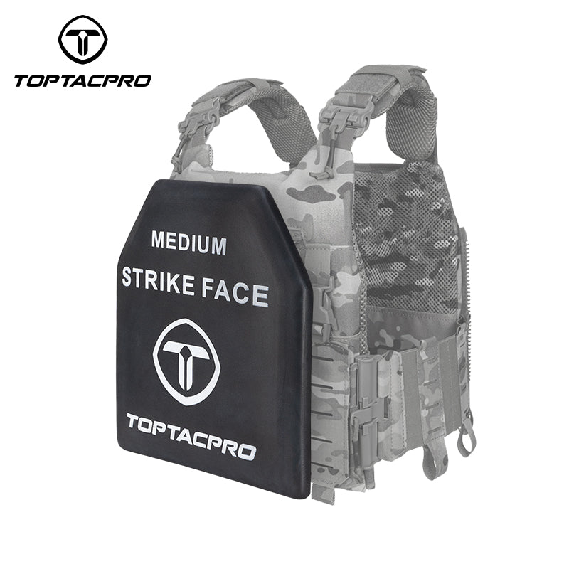 TOPTACPRO EVA Plate Medium Size 2 Pcs EVA High Elastic Shock Plate for Airsoft Tactical Vest Inner Liner– Black  8906
