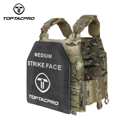 TOPTACPRO EVA Plate Medium Size 2 Pcs EVA High Elastic Shock Plate for Airsoft Tactical Vest Inner Liner– Black  8906