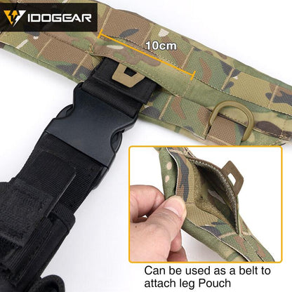 IDOGEAR MRB2.0 Tactical Belt Modular Riggers Quick Release MOLLE Low Profile Cummerbund Military Wargame Protective Belt 3424