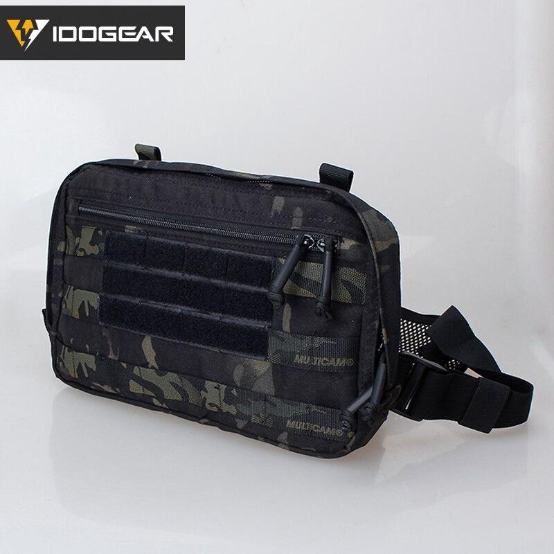 IDOGEAR Tatcical Chest Recon Bag MOLLE Military Chest Rig Shoulder Bag Tactical Wargame Multi-Purpose Combat EDC Pouch 3537