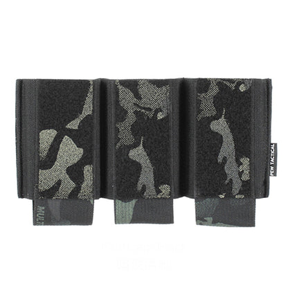 IDOGEAR PEW Tactical 556 Triple Magazine Pouch Elastic MAG Pouch Hook & Loop DOPE Ferro Style Insert Magazine Pouch Top Open Fastmag OT52 Wargame Survival Kit