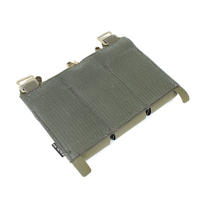 IDOGEAR PEW Tactical Triple 556 Magazine Pouch FERRO STYLE KTAR Front Flap FCPC Front Magazine Pouch Laser Cut MOLLE Military Mag Carrier VT13