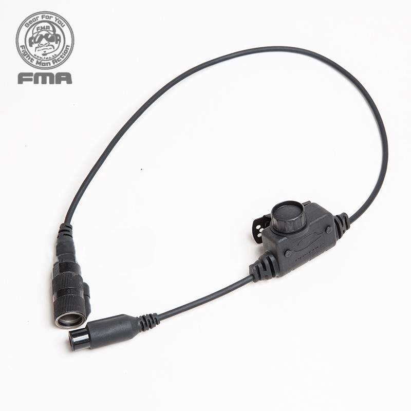 FMA & FCS RAC Tactical 6 Pin PTT Rail Attached Communication Headset Noise Reduction PTT For FCS/TCA/TRI PRC-148/152 Radio Tactical Gear Outdoor 8938