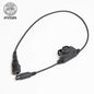 FMA & FCS RAC Tactical 6 Pin PTT Rail Attached Communication Headset Noise Reduction PTT For FCS/TCA/TRI PRC-148/152 Radio Tactical Gear Outdoor 8938
