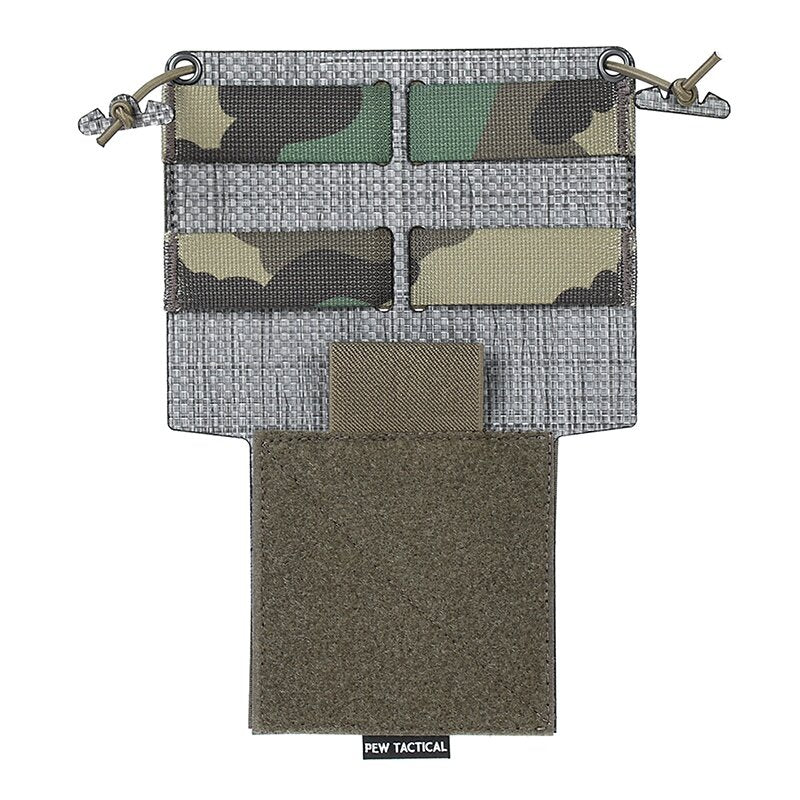 IDOGEAR PEW Tactical ATAK Chest Rig Hanging Panel Ferro Style Molle Military Chest Expansion Panel MK4 D3CRM Camouflage OT60 Wargame Survival Kit