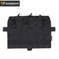 IDOGEAR Tactical MOLLE Panel TRI Pouch For AVS JPC2.0 Detachable Front Flap Triple Magazine Pouch Vest Front Panel 3579