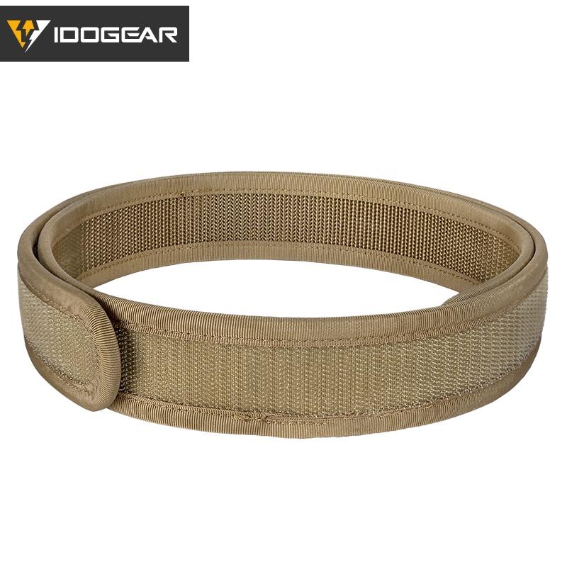 IDOGEAR Tactical Inner Belt Hook Liner 1.7" Waist Belt Black&Khaki 3426