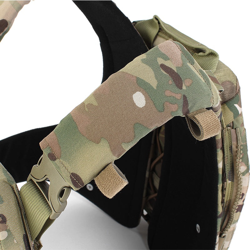 IDOGEAR PEW Tactical Elastic Shoulder Pad Shoulder Strap for AVS Durable Ductile Camouflage Military Fans Vest Practical Training Accessories UA37