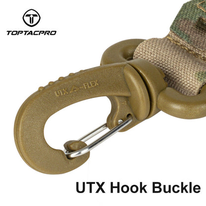 TOPTACPRO Tactical Wiregate Carabiner Snap Clip Hook Belt Keychain Multi-function Gloves Hooks 8903