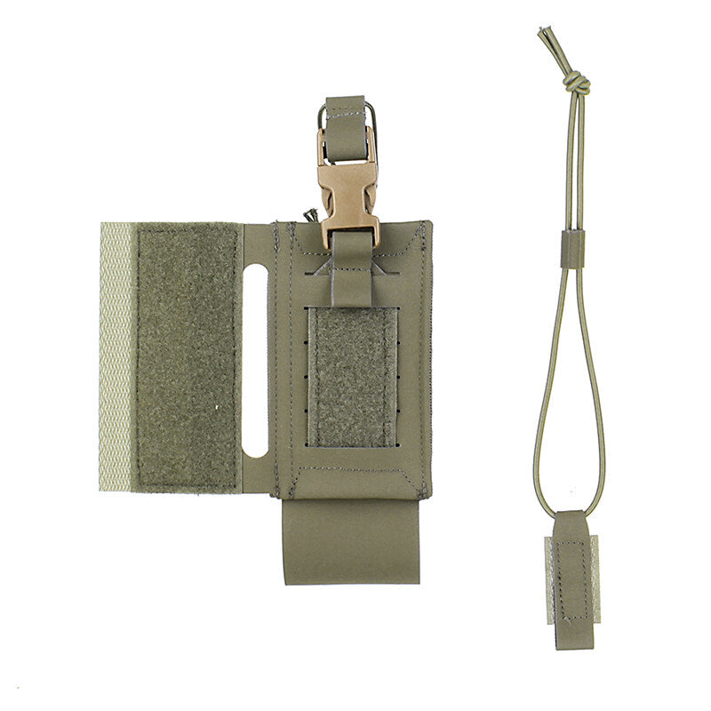 IDOGEAR PEW Tactical Radio Pouch for PRC 152 148 MPU5 CP Style Airlite Configurable Radio Pouch for SPC Vest P044