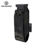 TOPTACPRO Tactical Single Magazine Pouch for 9mm Mag MOLLE SMG Mag Holder Laser Cut Quick Release Military Training Camo Mag Pouch 8501