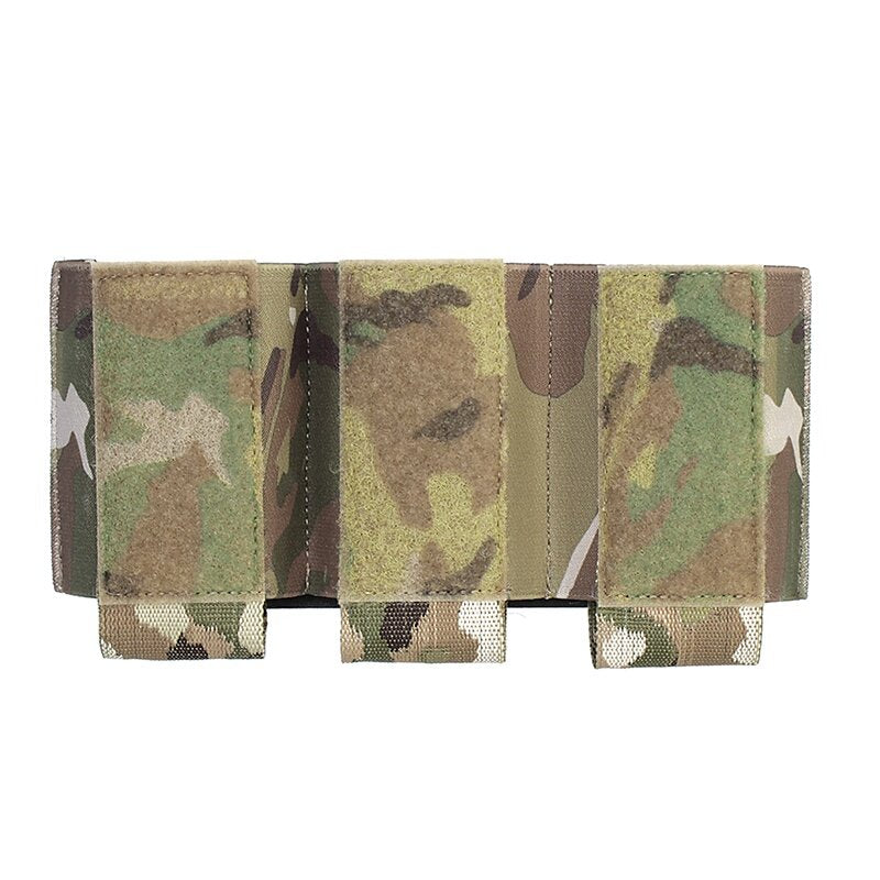 IDOGEAR PEW Tactical 556 Triple Magazine Pouch Elastic MAG Pouch Hook & Loop DOPE Ferro Style Insert Magazine Pouch Top Open Fastmag OT52 Wargame Survival Kit