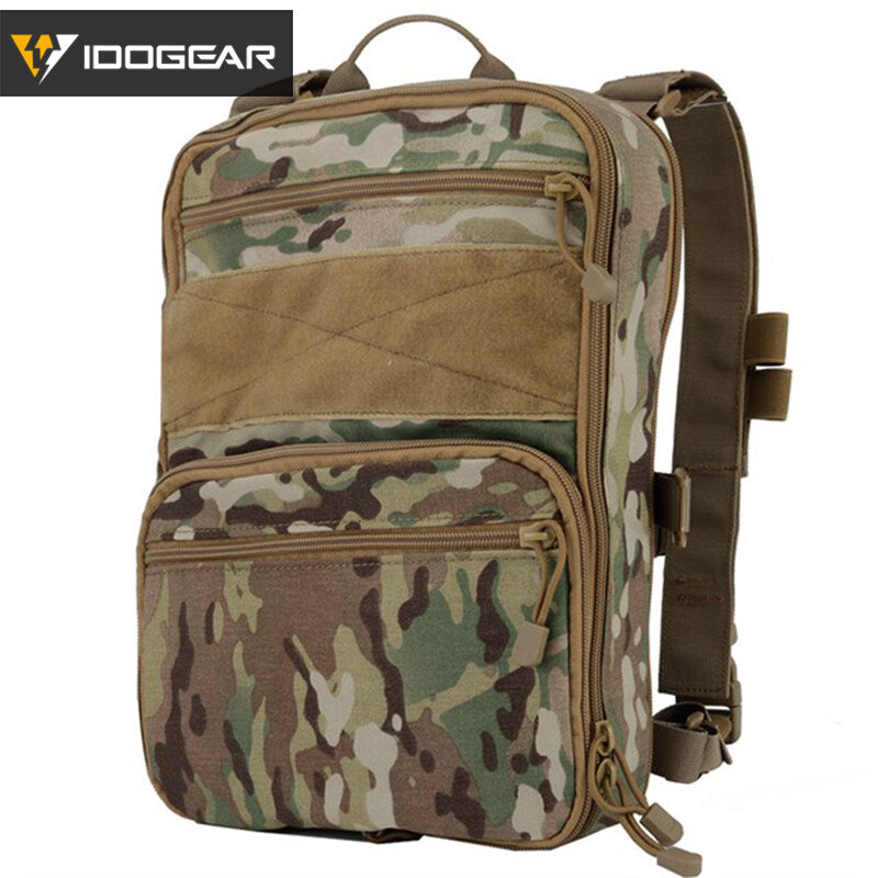 IDOGEAR 410 Flatpack Tactical Backpack Multi-purposed Rucksack Military Utility MOLLE Bag Paintball  3562 Camouflage Fans Accessories
