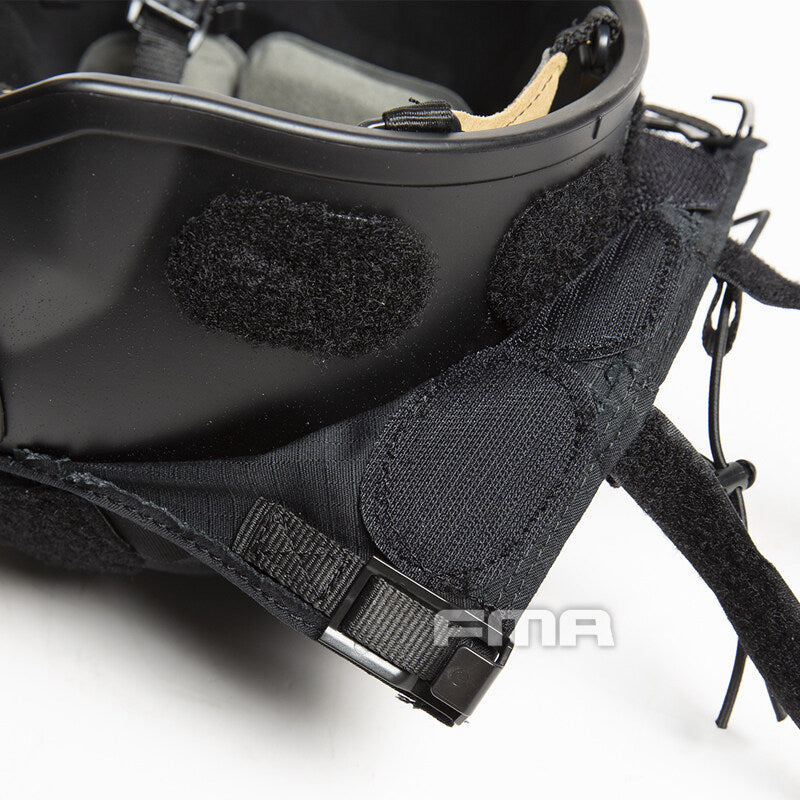 FMA Tactical Helmet Integrated Head Protection System Helmet IHPS Military Army L/XL Helmet with Shroud V-shaped Guide Rail With Helmet Cover Shockproof Helmet With inner pads  Outdoor 1428