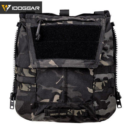 IDOGEAR Tactical Zip on Panel Pouch Military Molle Backpack Plate Carrier Bag For CPC AVS JPC2.0 NCPC Vest 3531