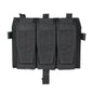 IDOGEAR PEW Tactical AVS Triple Magazine Pouch Detachable Flap M4 Magazine Pouch Hook & Loop 556 762 Mag Carrier Tactical Vest Front Panel with Mag Pouch P037 Wargame Survival Kit