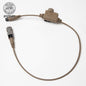 FMA & FCS RAC Tactical 6 Pin PTT Rail Attached Communication Headset Noise Reduction PTT For FCS/TCA/TRI PRC-148/152 Radio Tactical Gear Outdoor 8938