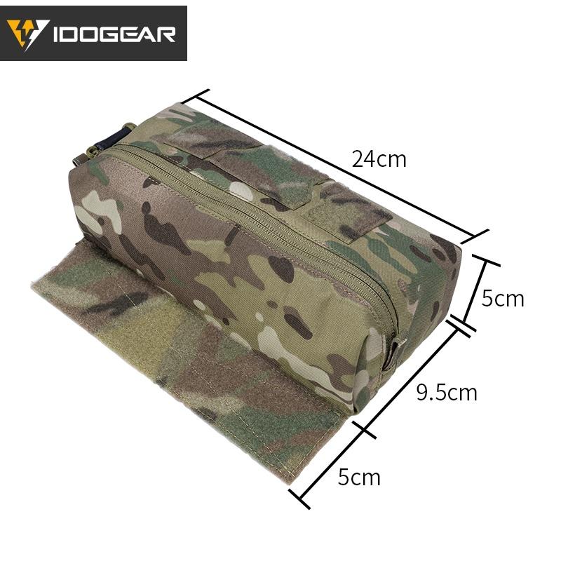 IDOGEAR Tactical Mini Dangler Drop Pouch For JPC CPC LBT D3CR MK3 MK4 Plate Carrier Chest Rig Tactical Tool Storage Fanny Pack Multicam 3584